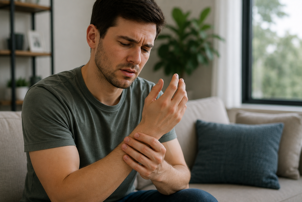 Patient experiencing numbness and tingling after a car accident injury