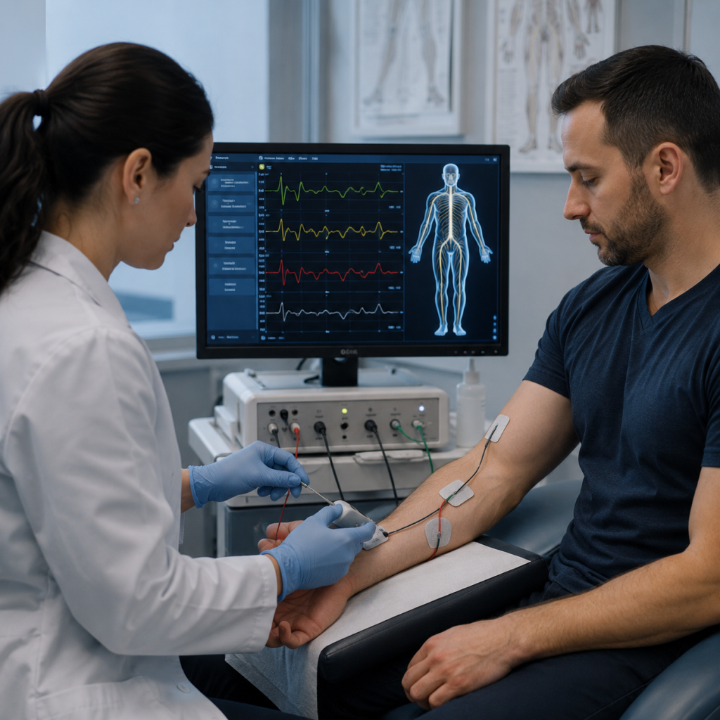 Neurological testing for nerve symptoms following a car accident