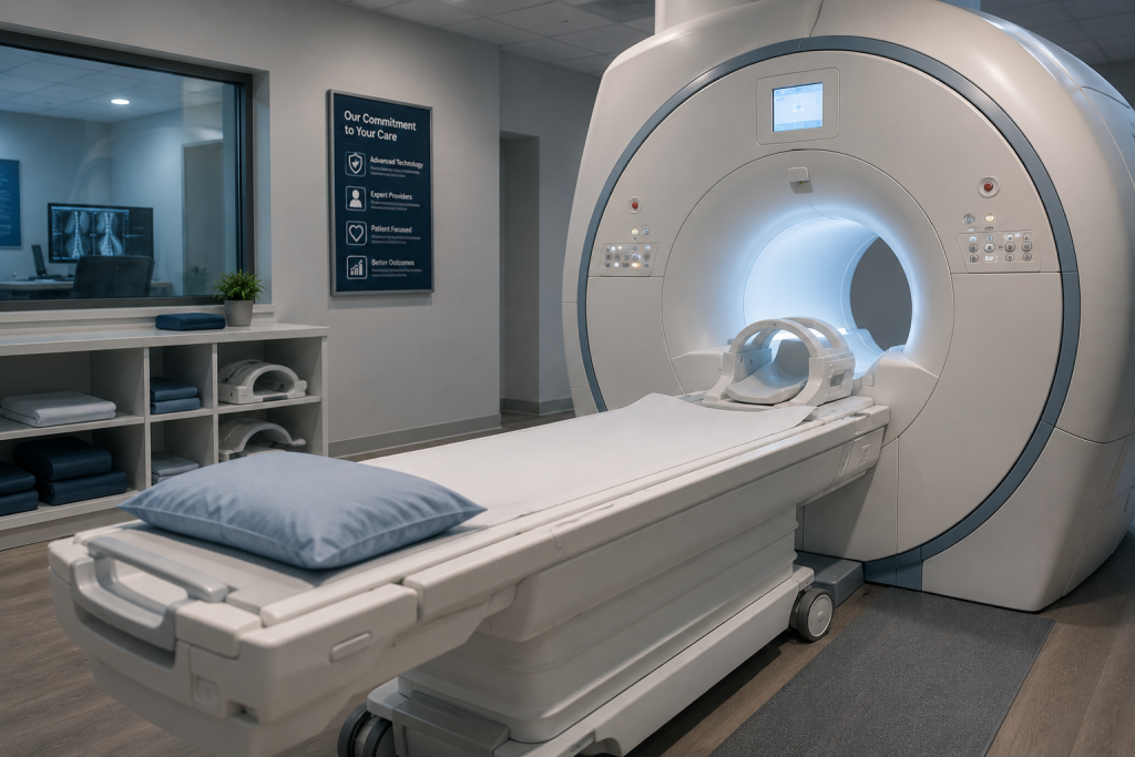 Modern MRI suite preparing to evaluate injuries after a Georgia car accident, highlighting the importance of early medical diagnosis.